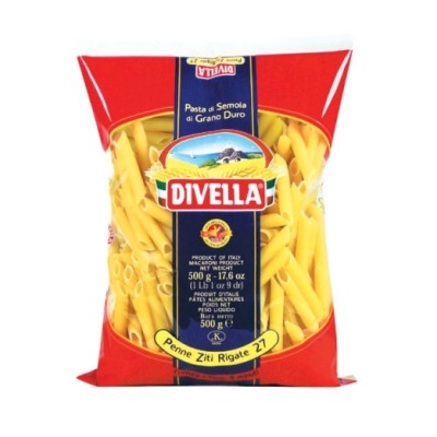 PENNE ZITI RIGATE 500 G. DIVELLA   |UN| 0,500|24